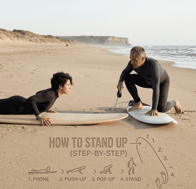 How to Stand Up on a Surfboard: Master the Pop-Up (Step-by-Step)
