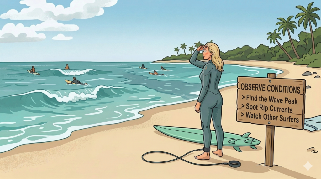 Most beginners grab their board, run into the water, and start paddling like their life depends on it. I know, because I did exactly that. What I struggled with the most at the beginning wasn’t actually standing on the board; it was understanding the water.