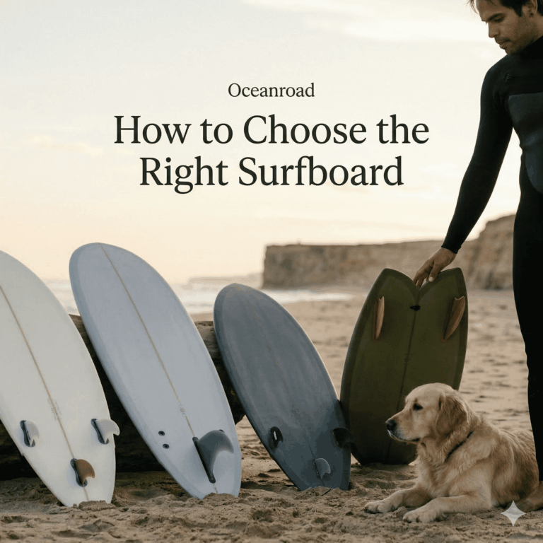 Surfer choosing a board