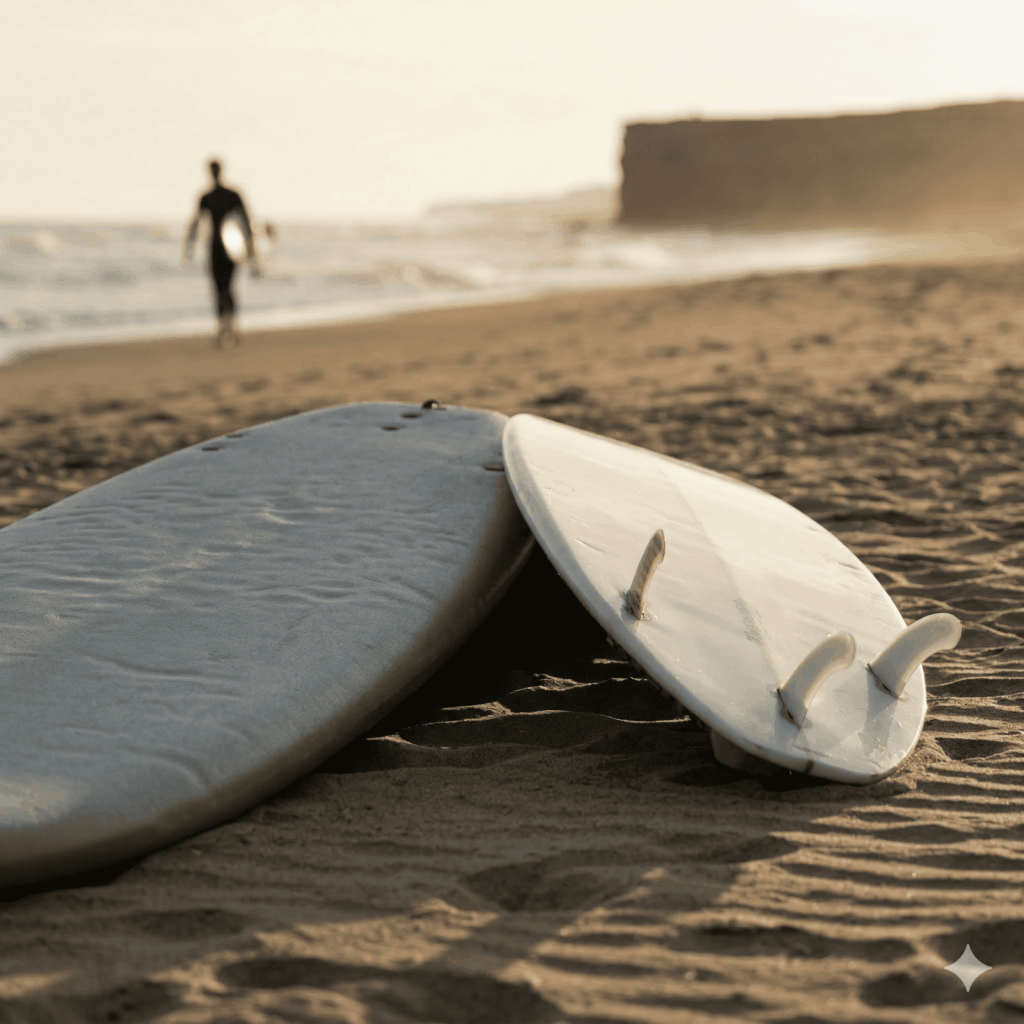 To surfboard on the beach