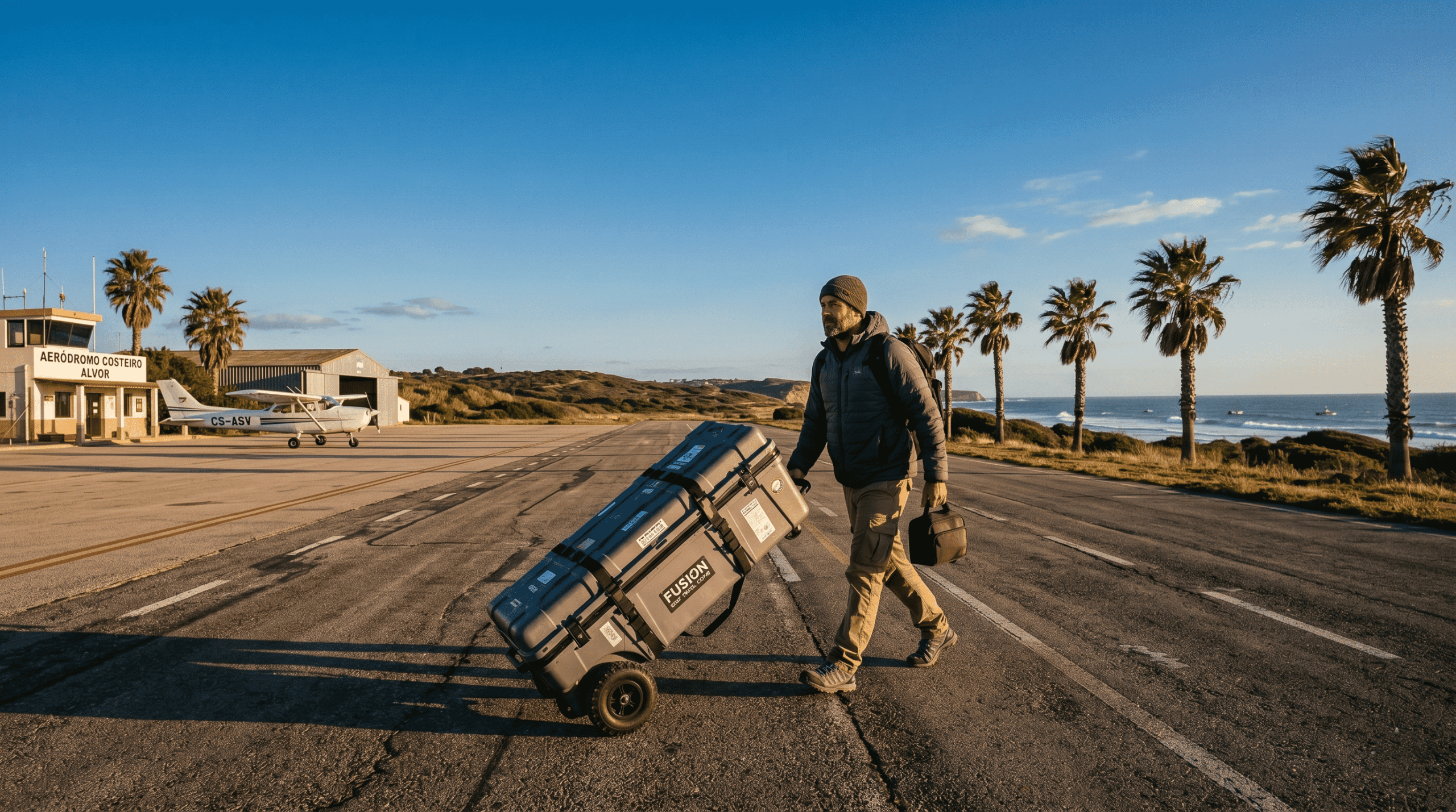 Surf Accessories for Travel: Surf luggage for international travel: advantages of "coffin bag" wheeled cases for transporting the quiver.