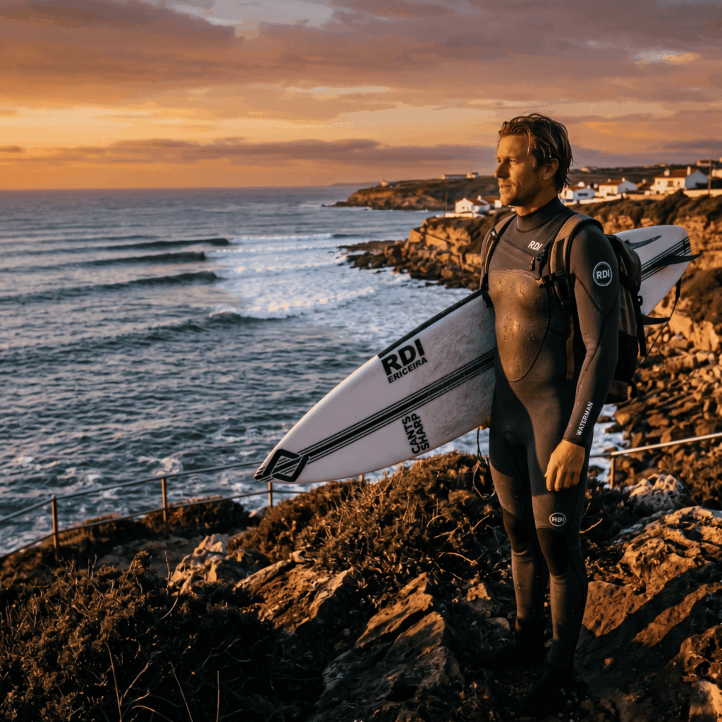 Technical guide to surfing in Portugal: Exploring the consistency of Ericeira and the barrels of Supertubos in the best season.